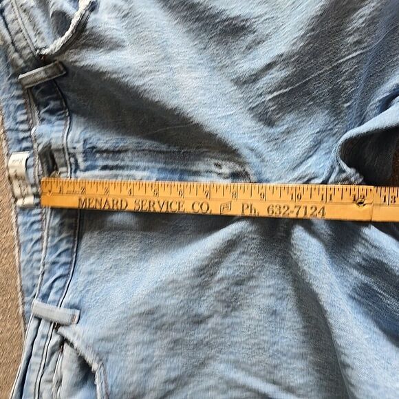 ABERCROMBIE & FITCH Ultra High Rise 90s Straight Jean Wide Leg Sz 34 distressed - Picture 10 of 13